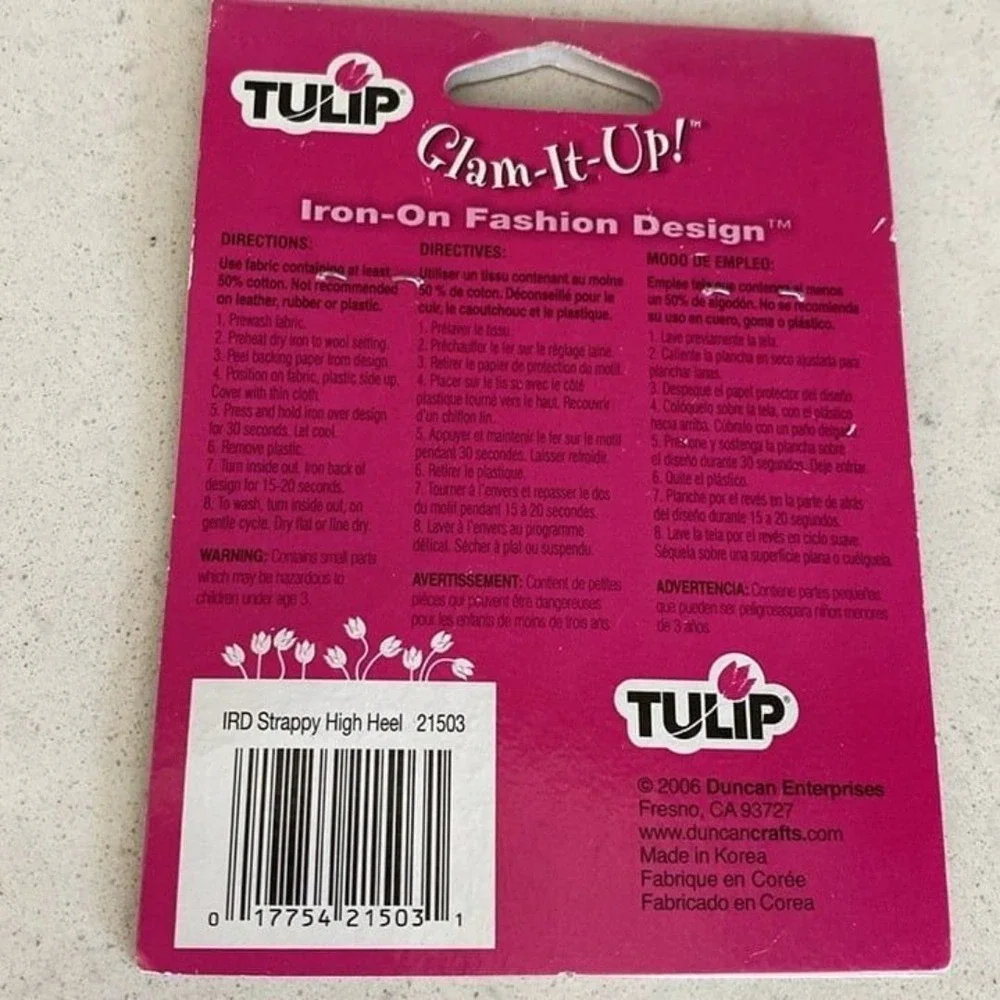 Tulip Glam-It-Up Iron-On Fashion Design
